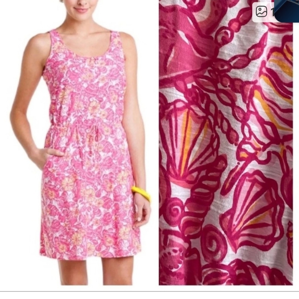 Lilly Pulitzer Kora Mini Dress Chum Bucket Print. Size S